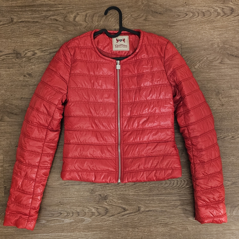 Love Moschino Cherry Red Puffer Jacket